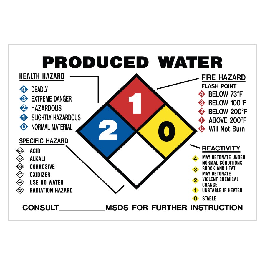 Nfpa 704 Label Of Water | Hot Sex Picture